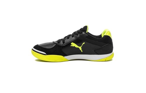 Puma Ibero II Indoor Shoes -Black / Yellow Alert / White