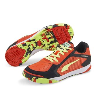 Puma Puma Ibero II Indoor Shoes -Chery Tomato / Black / Fizzy Light