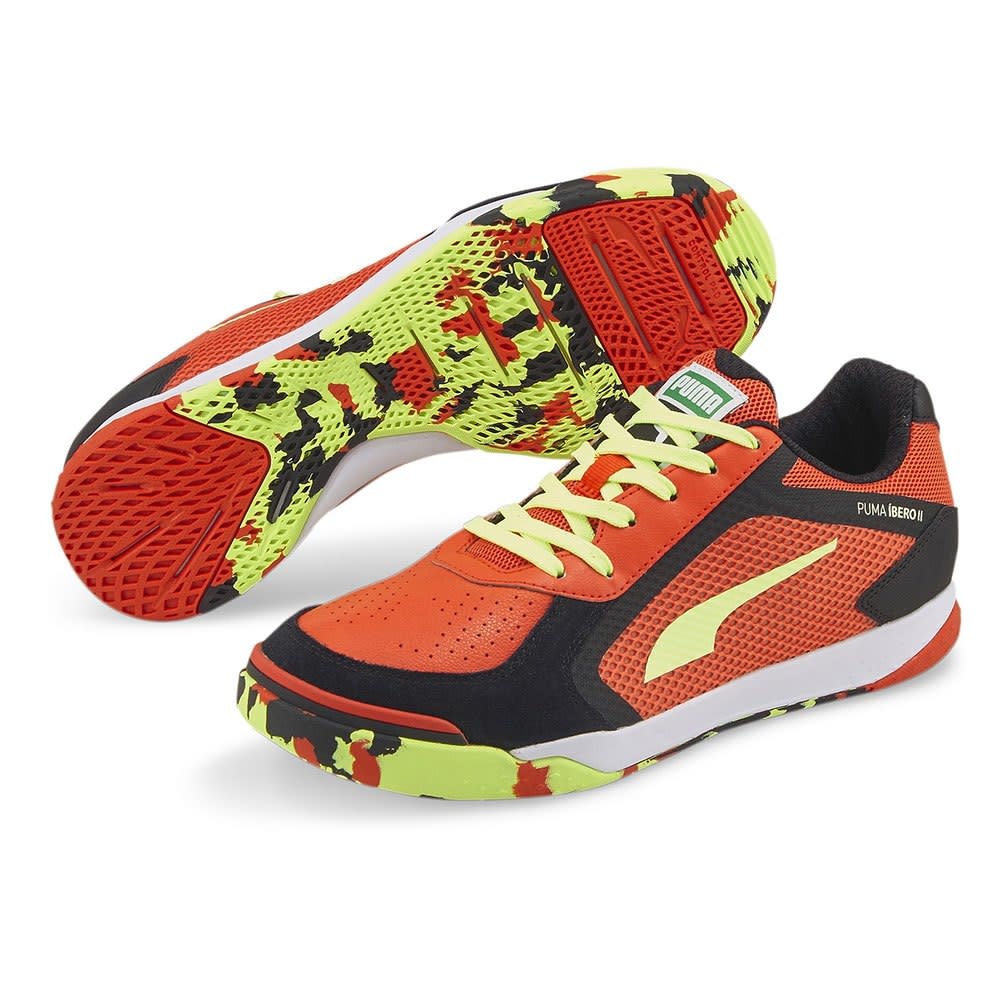 Puma Ibero II Indoor Shoes -Chery Tomato / Black / Fizzy Light