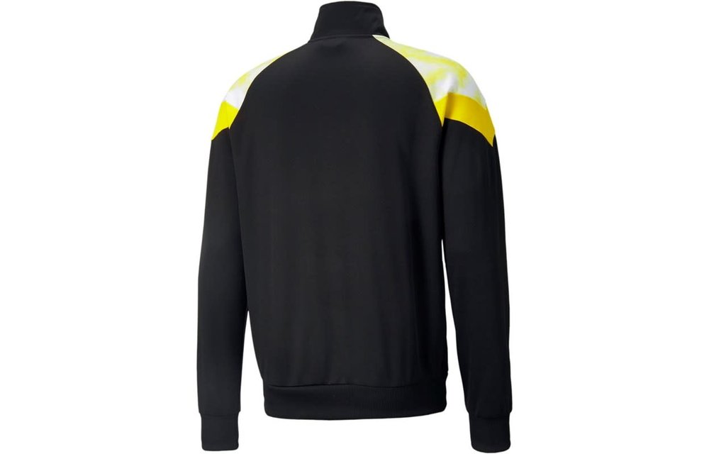 Puma BVB Borussia Dortmund 2022 Iconic Mesh Jacket - Cyber Black / White / Yellow