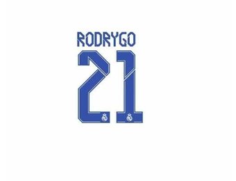 Rodrygo # 21 Real Madrid 21/22 Away - Third  Nameset