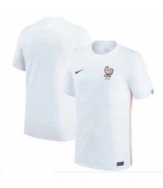Nike Nike France  Womens 2022 Euro Cup Away Jersey - White/Pink Glaze