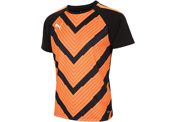 Puma DryCell teamLiga Graphic Training Jersey - Black / Neon Citrus