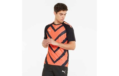 Puma DryCell teamLiga Graphic Training Jersey - Black / Neon Citrus