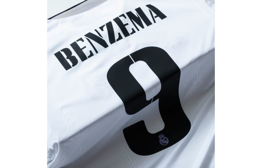 2022-23 Real MADRID Home S/S No.9 Benzema Uefa CL RMCF BNWT sz S-M