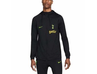 Nike 2022-23 Tottenham Strike Hooded Track Jacket - Black/Volt