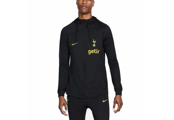 Nike 2022-23 Tottenham Strike Hooded Track Jacket - Black/Volt