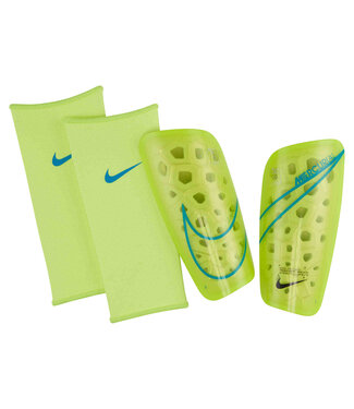 Nike Nike Mercurial Lite Shin Guards - Volt/Blackened Blue/White