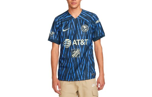 Nike 2022-23 Club America Away Jersey - Armory Navy/ Lemon