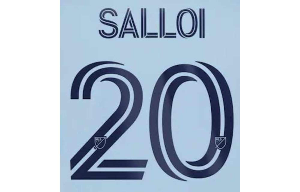 Salloi # 20 Sporting Kansas City 2021 Home  Adult Nameset