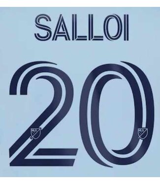 Uni-Sport Salloi # 20 Sporting Kansas City 2021 Home  Adult Nameset