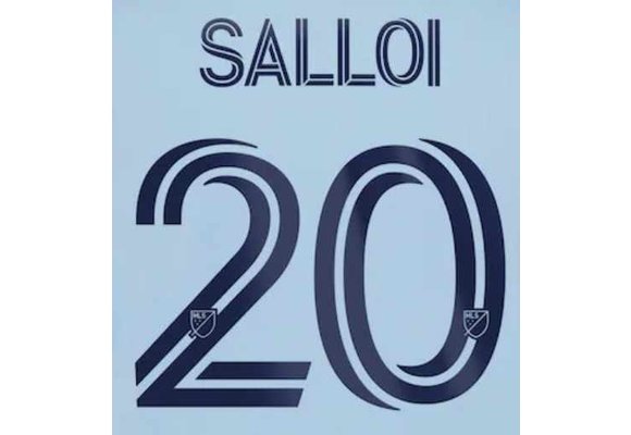Salloi # 20 Sporting Kansas City 2021 Home Adult Nameset