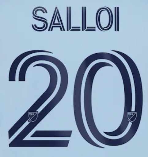 Salloi # 20 Sporting Kansas City 2021 Home  Adult Nameset