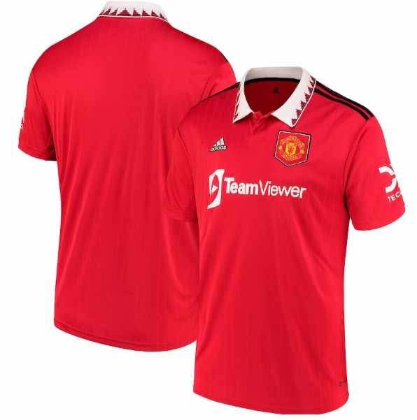 adidas 2022-23 Manchester United Home Jersey - Red / White