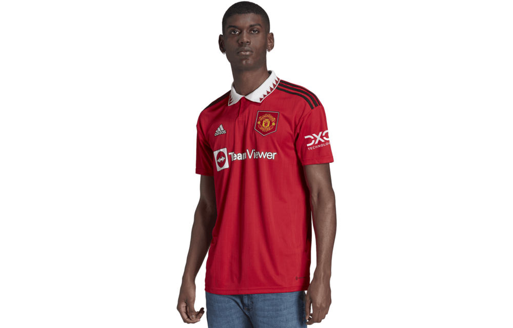 adidas 2022-23 Manchester United Home Jersey - Red / White - Soccerium