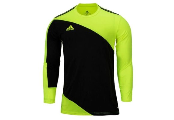 adidas Youth Squadra 21 Long Sleeve Goalkeeper Jersey - Volt/Black