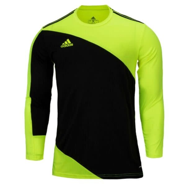 adidas Youth Squadra 21 Long Sleeve Goalkeeper Jersey - Volt/Black