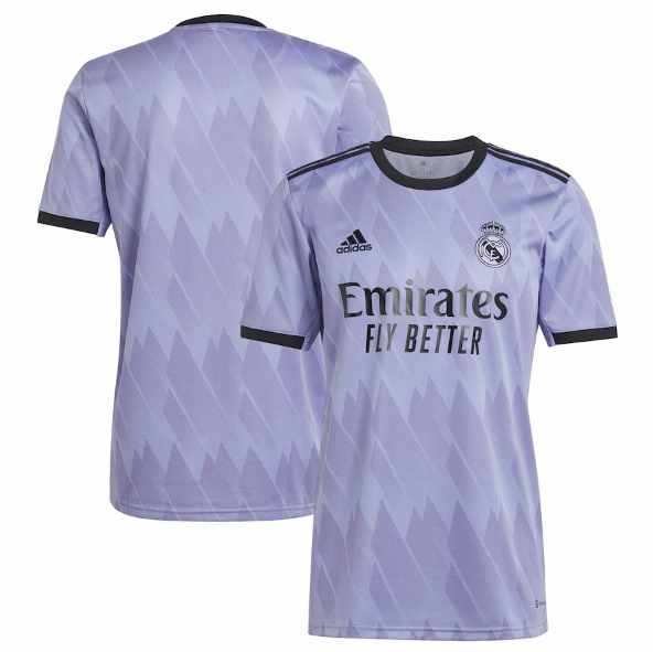 adidas 2022-23 Real Madrid Away Jersey - Light Purple