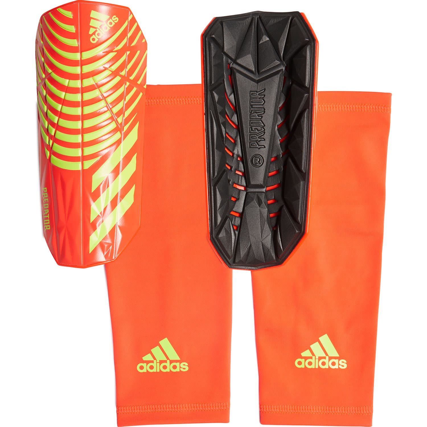 adidas Predator  22 League Shin Guards - Solar Red