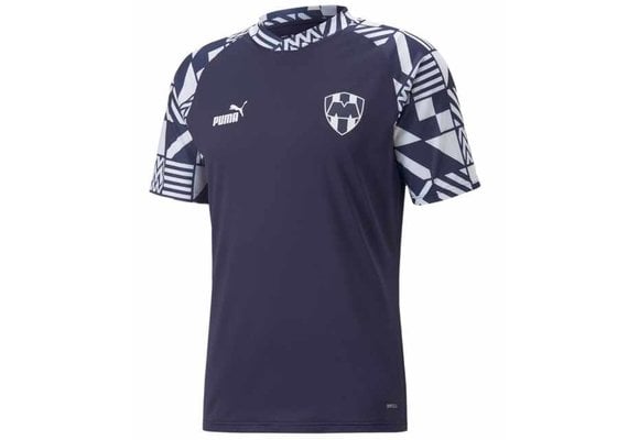 Puma C. F. Monterrey 2022 - 23  Prematch Mens Soccer Jersey - Peacoat/White