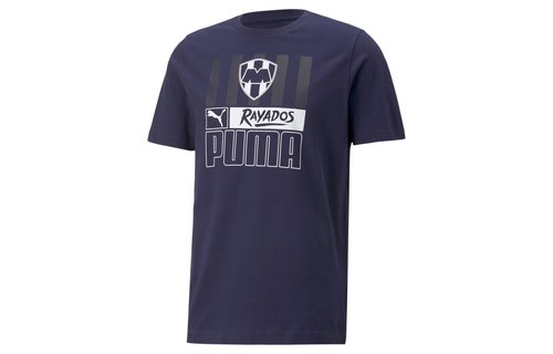 Puma Monterrey 2022 - 23 FtblCore Soccer Tee Shirt -Peacoat/White -  Soccerium