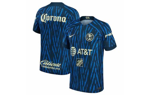 Nike 2022-23 Club America Away Jersey - Armory Navy/ Lemon