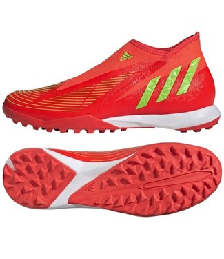 adidas adidas Predator Edge   .3  Laceless TF Turf   Solar Red