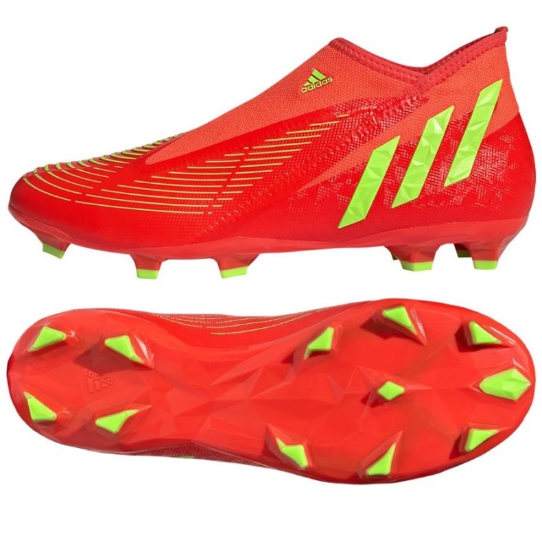 adidas Predator Edge .3 LL Laceless FG - Solar Red