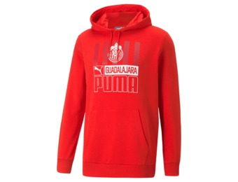 Puma Chivas 2022 - 23 Core Hoodie - Red/White