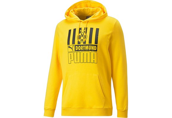 Puma BVB Borussia Dortmund 2022 - 23  ftbl Core Hoodie - Yellow