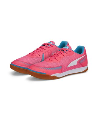 Puma Puma Pressing III Indoor / Futsal Shoes -Sunset/White/Blue