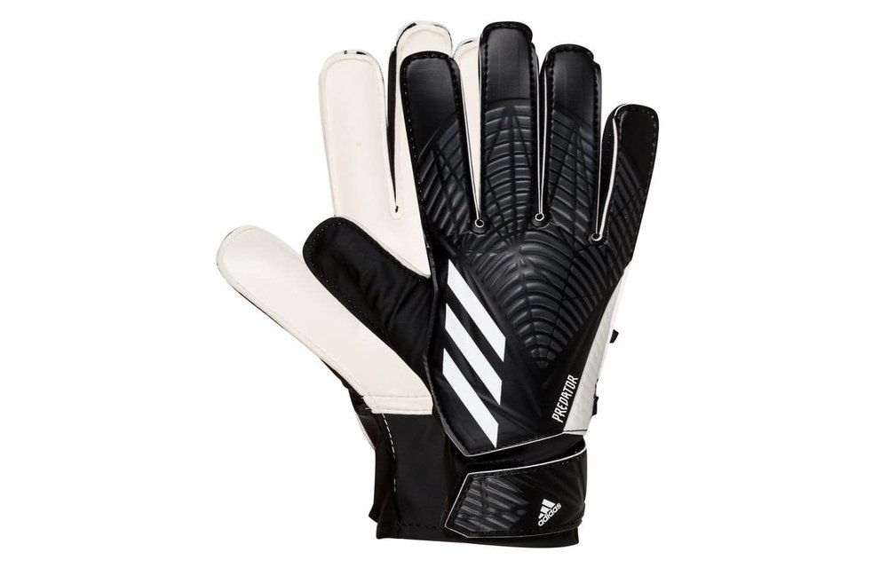 adidas Jr Youth Predator Training Goalkeeper Gloves - Black /White / Team Red