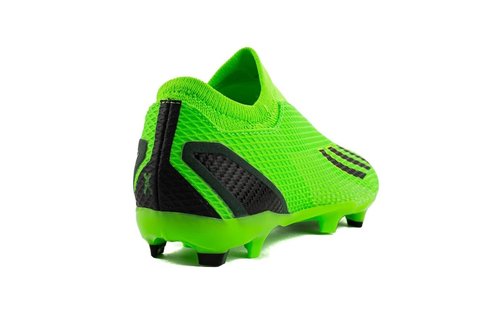 adidas Jr X Speedportal  .3 LL Laceless FG - Solar Green/Core Black/Solar Yellow