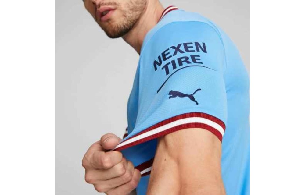 Puma Manchester City 2022-23 Home Jersey - Light Blue/Intense Red