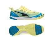 Puma Ibero III Indoor Futsal Shoes -Yellow/Bleu Azur/White