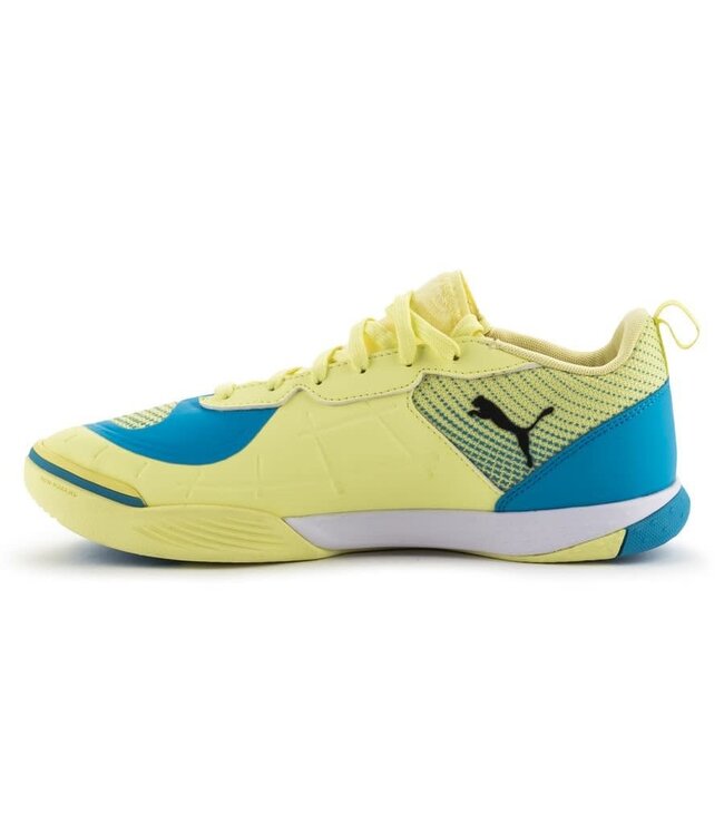 Puma Puma Ibero III Indoor Futsal Shoes -Yellow/Bleu Azur/White