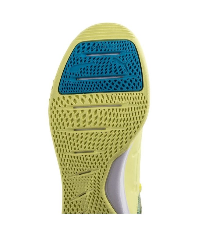 Puma Puma Ibero III Indoor Futsal Shoes -Yellow/Bleu Azur/White