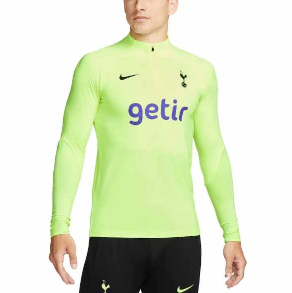 Nike Tottenham Hotspur 2022 - 23   Strike Training Drill Top - Volt/Black