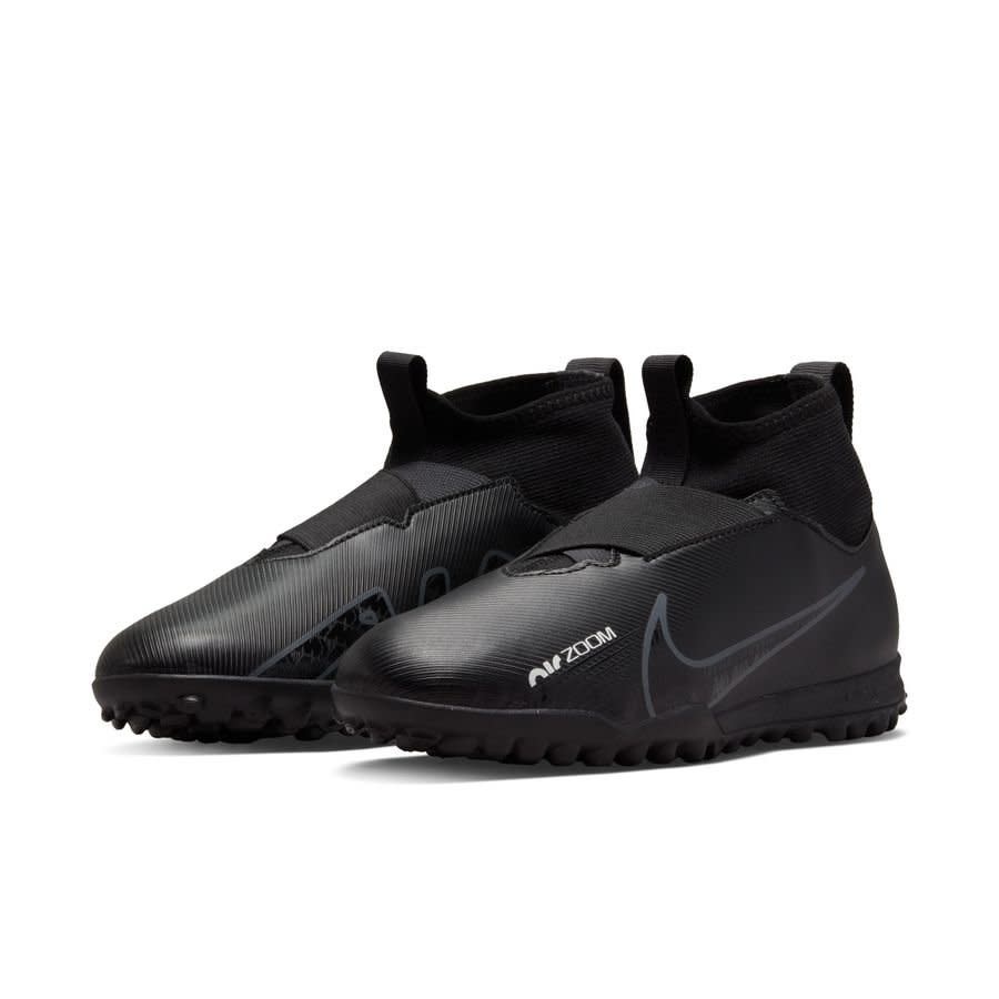 Nike Jr Zoom Mercurial Superfly 9 Academy DF TF Turf -  Black/Summit/Volt/Smoke Grey - Soccerium