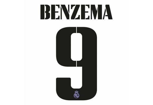 Benzema # 9 Real Madrid 22/23 YOUTH Home / Away  Nameset