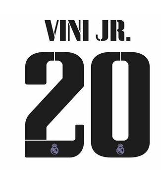 Uni-Sport Vini Jr.  # 20 Real Madrid 22/23 YOUTH Home / Away  Nameset