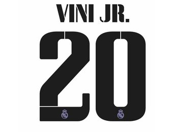Vini Jr.  # 20 Real Madrid 22/23 YOUTH Home / Away  Nameset