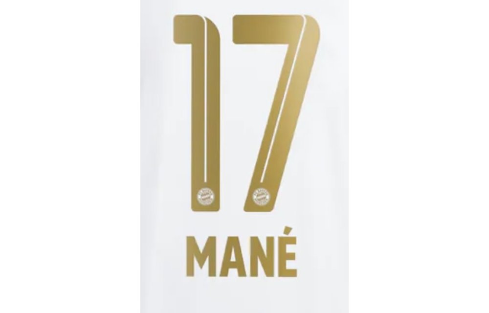 Mane # 17 Bayern Munich 22/23 Away Nameset