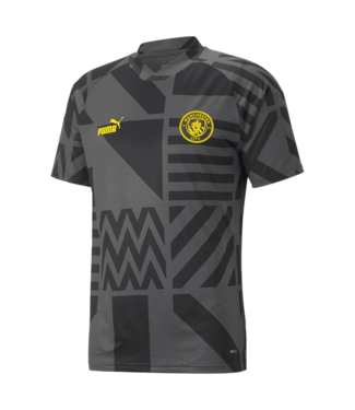 Puma Puma Manchester City 2022 - 23  Prematch Soccer Jersey - Black/Yellow