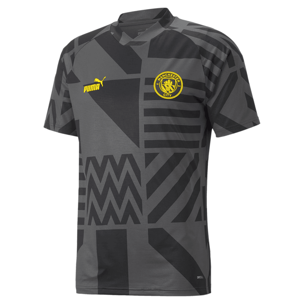 Puma Manchester City 2022 - 23  Prematch Soccer Jersey - Black/Yellow