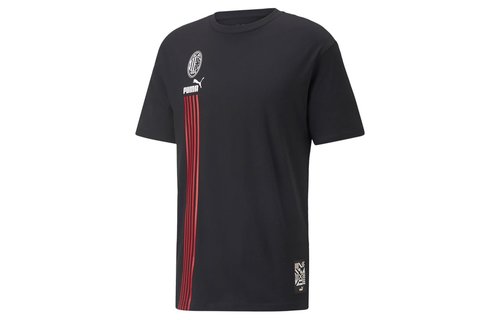 Puma AC Milan 2022 - 23 Culture Tee Shirt - Black