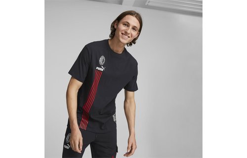 Puma AC Milan 2022 - 23 Culture Tee Shirt - Black