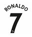 Uni-Sport Ronaldo # 7 Manchester United 2022-23 YOUTH Away  Nameset - Black