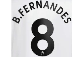 B. Fernandes # 8 Manchester United 2022-23 Away Nameset - Black