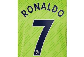 Ronaldo # 7 Manchester United 2022-23 YOUTH Third Nameset - Navy Blue
